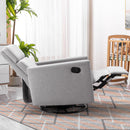 Modern Upholstered Rocker Nursery Chair Plush Seating Glider Swivel Recliner Chair