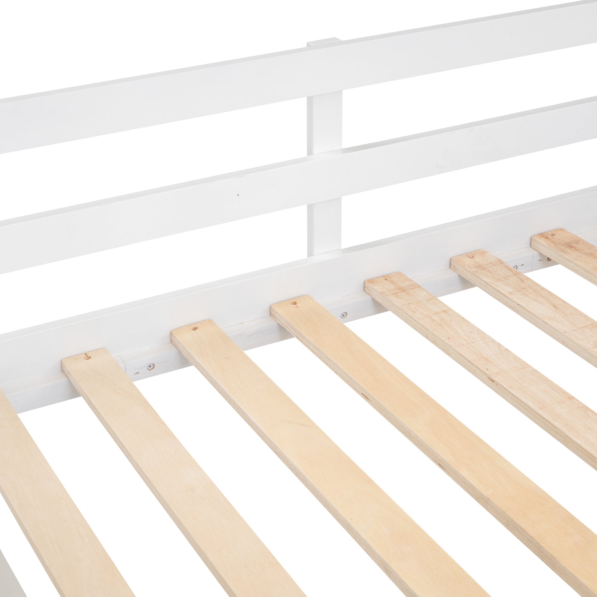 Twin Size Loft Bed with Rolling Cabinet, Shelf and Tent - White - Atlantic Fine Furniture Melbourne FL
