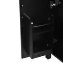 Elegant Bathroom Vanity With Ceramic Sink, Soft Close Doors And Drawers, Double Storage Racks