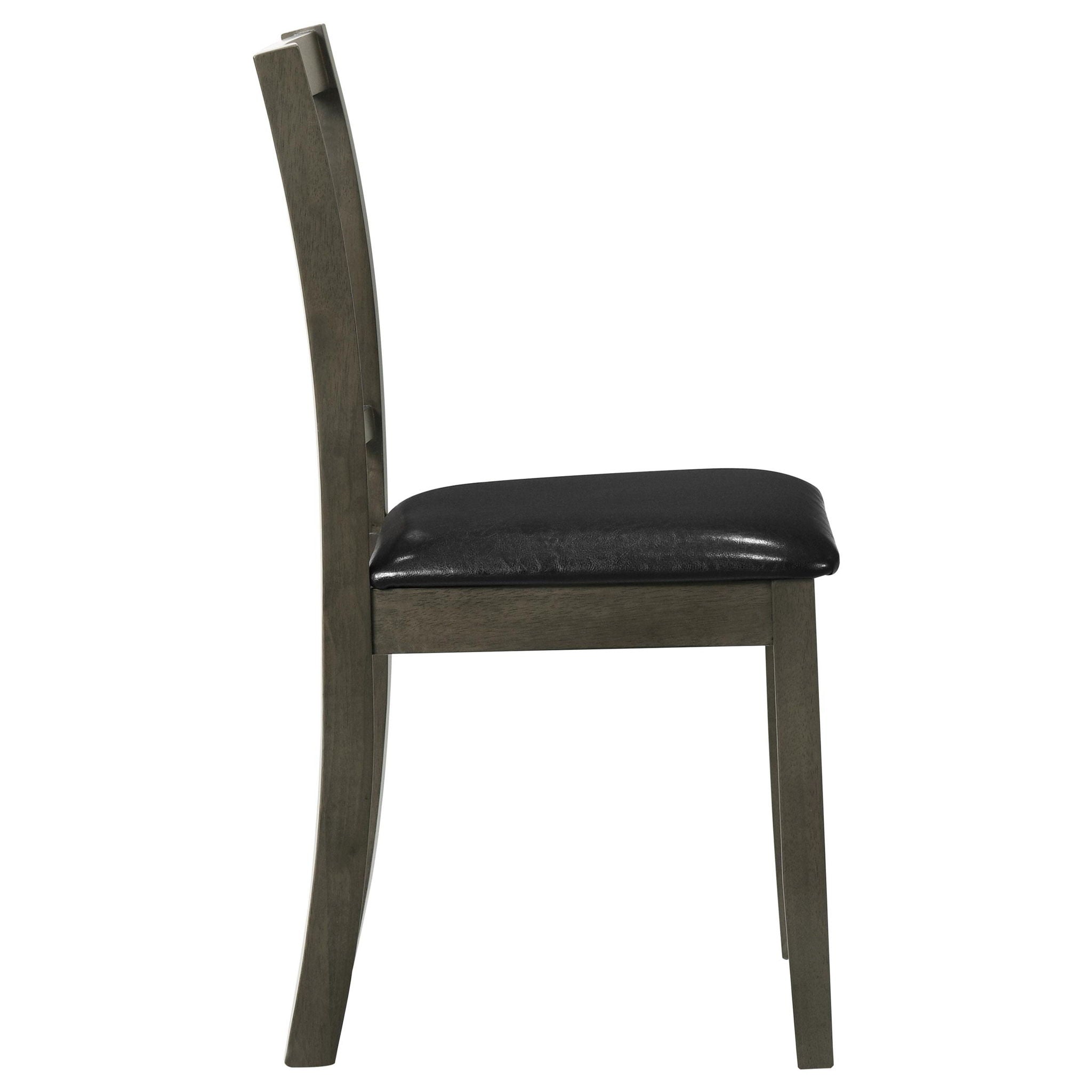 Parkwood 5-piece Square Dining Table Set Charcoal - Atlantic Fine Furniture Melbourne FL