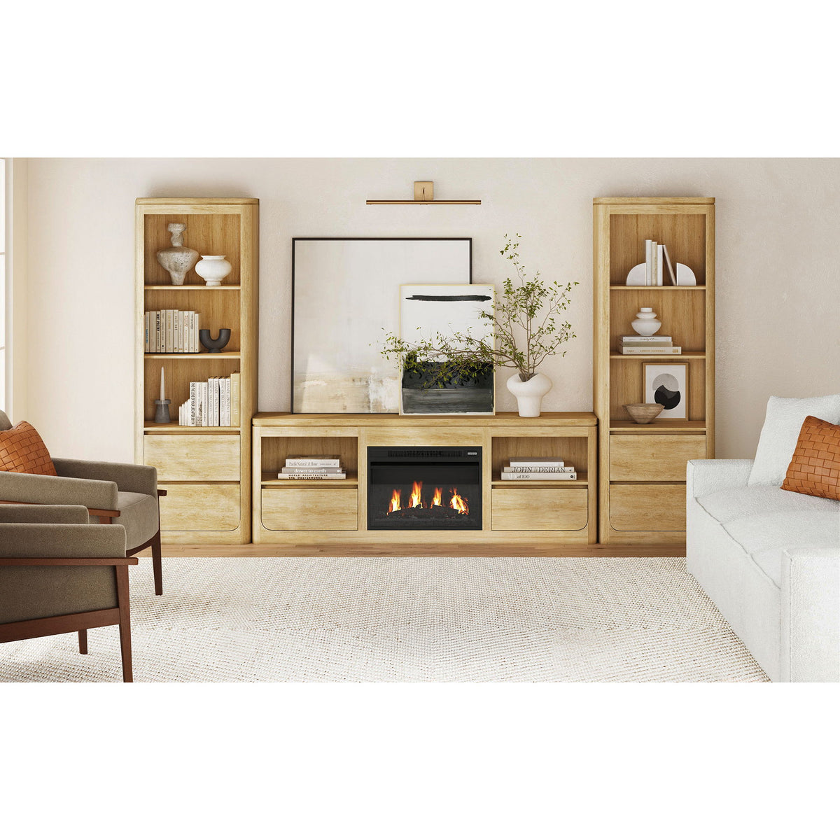 Rosalie TV Console in Black by Elements International, view 34