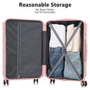 3 Pieces Set 20" / 24" / 28" Spinner Wheel Luggage With Combination Lock