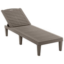 2 Piece Outdoor Chaise Lounges With Adjustable Backrest