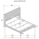 Lucia - Bedroom Set With Upholstered Wingback Panel Bed