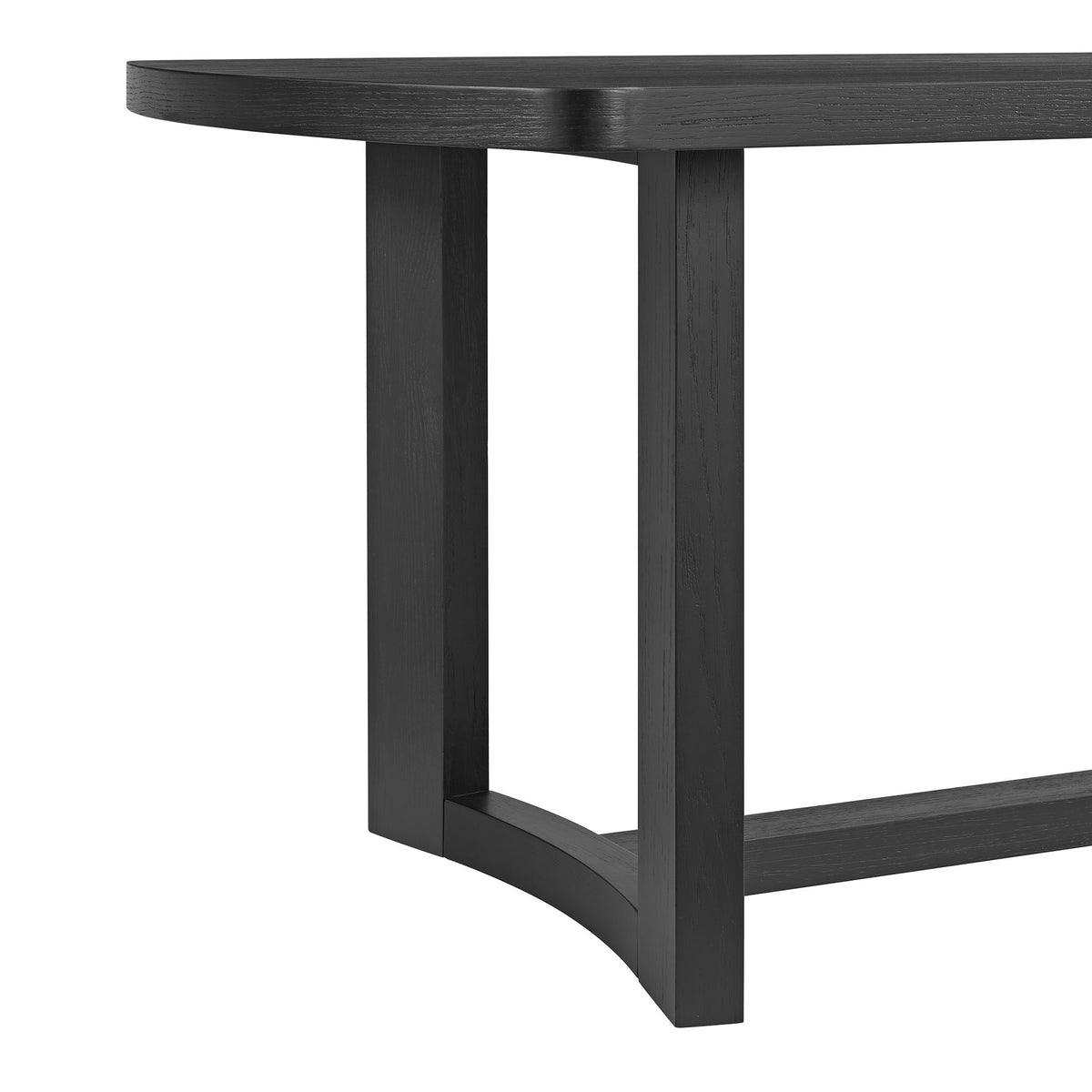 Portland Rectangular Dining Table in Black by Elements International, view 28