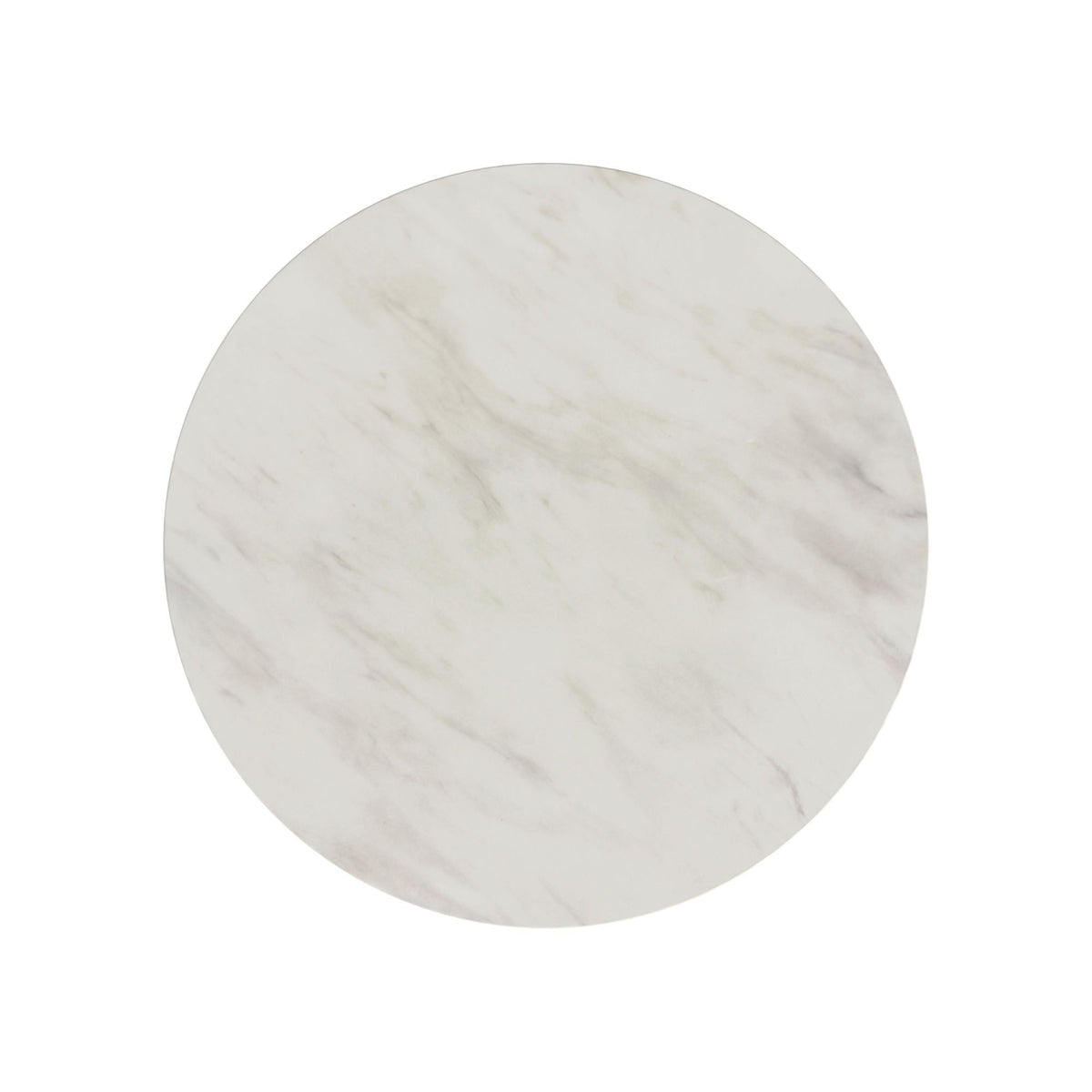 Sylvie Round Dining Table With Faux Marble Top in Black by Elements International, view 17