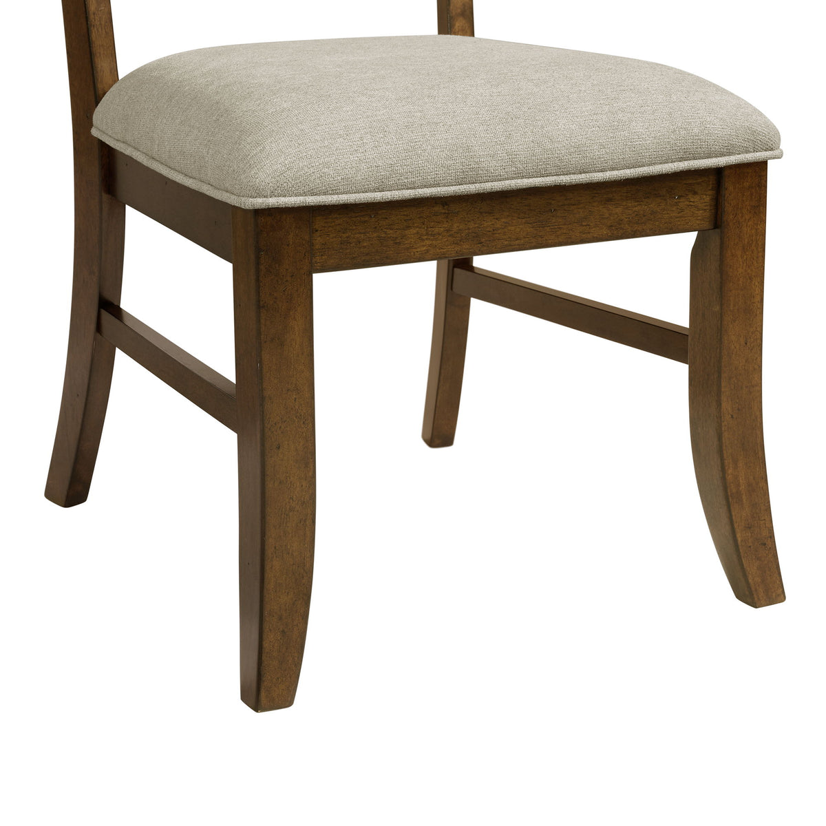 Phillipe Dining Side Chair With Fabric (Set of 2) in Cherry And Gray by Elements International, view 11