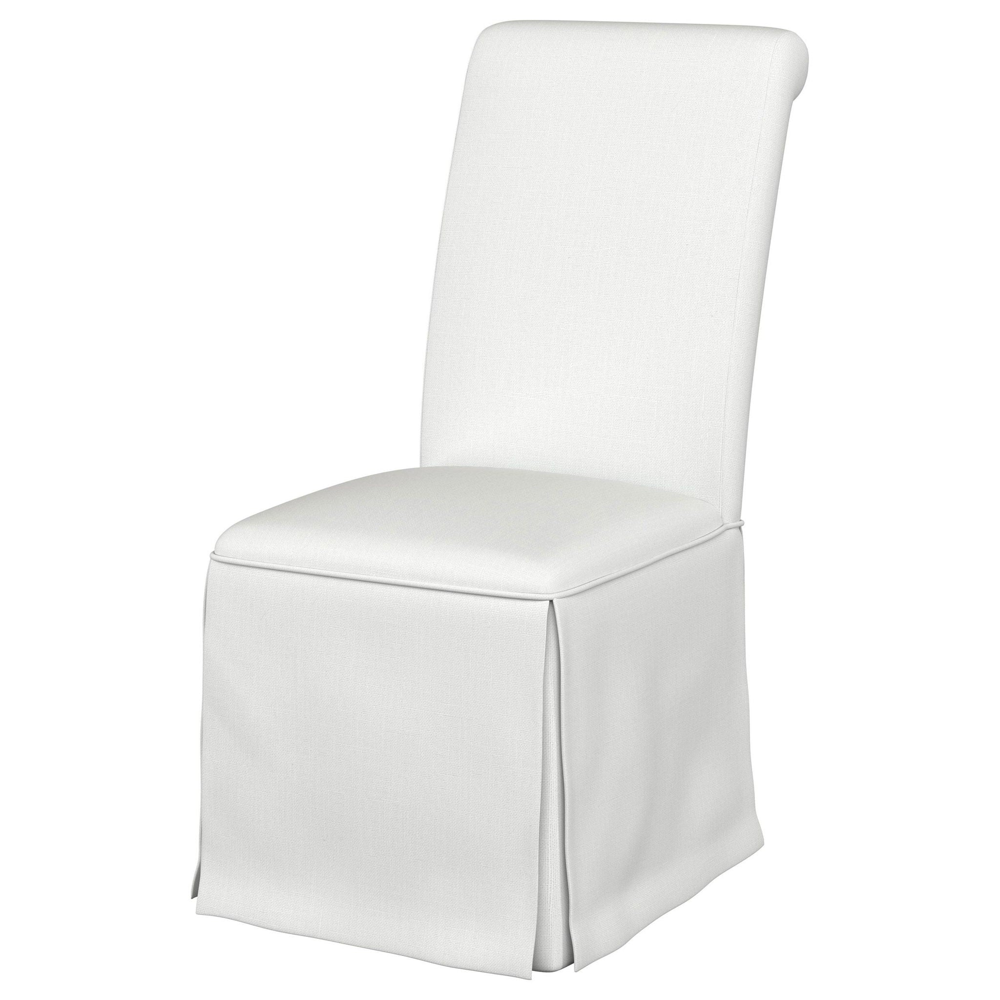 Shawna Upholstered Skirted Side Chair White (Set of 2)