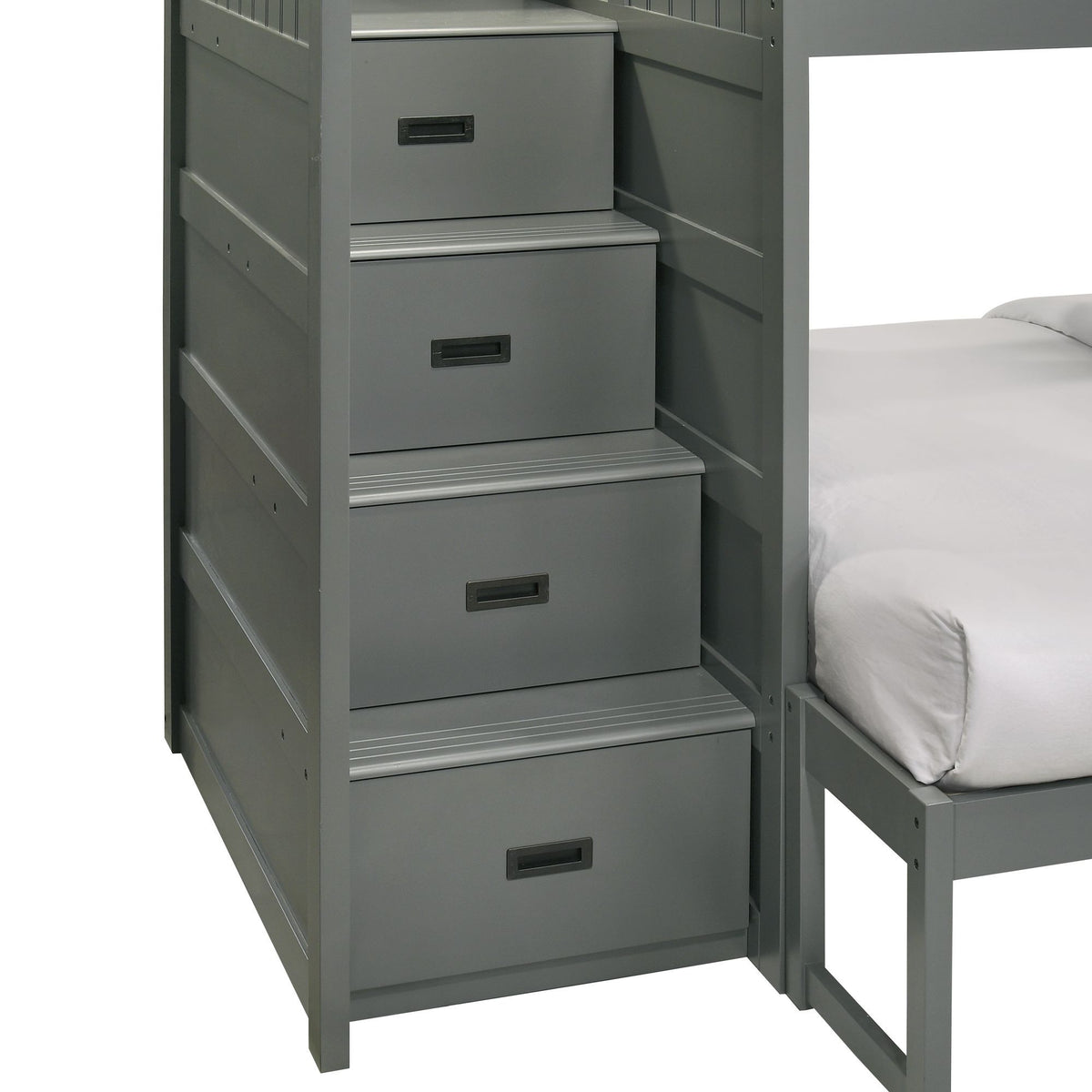 Sami Step Bunk With Left Headboard in Dark Brown by Elements International, view 41
