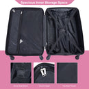 Luggage 4 Piece Lightweight Suitcase With Rotating Wheels With Tsa Lock,