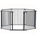 Adjustable Safety Gate Play Yard Metal Doorways Fireplace Fence Christmas Tree Fence Gate For House Stairs Gate Prohibited Area Fence