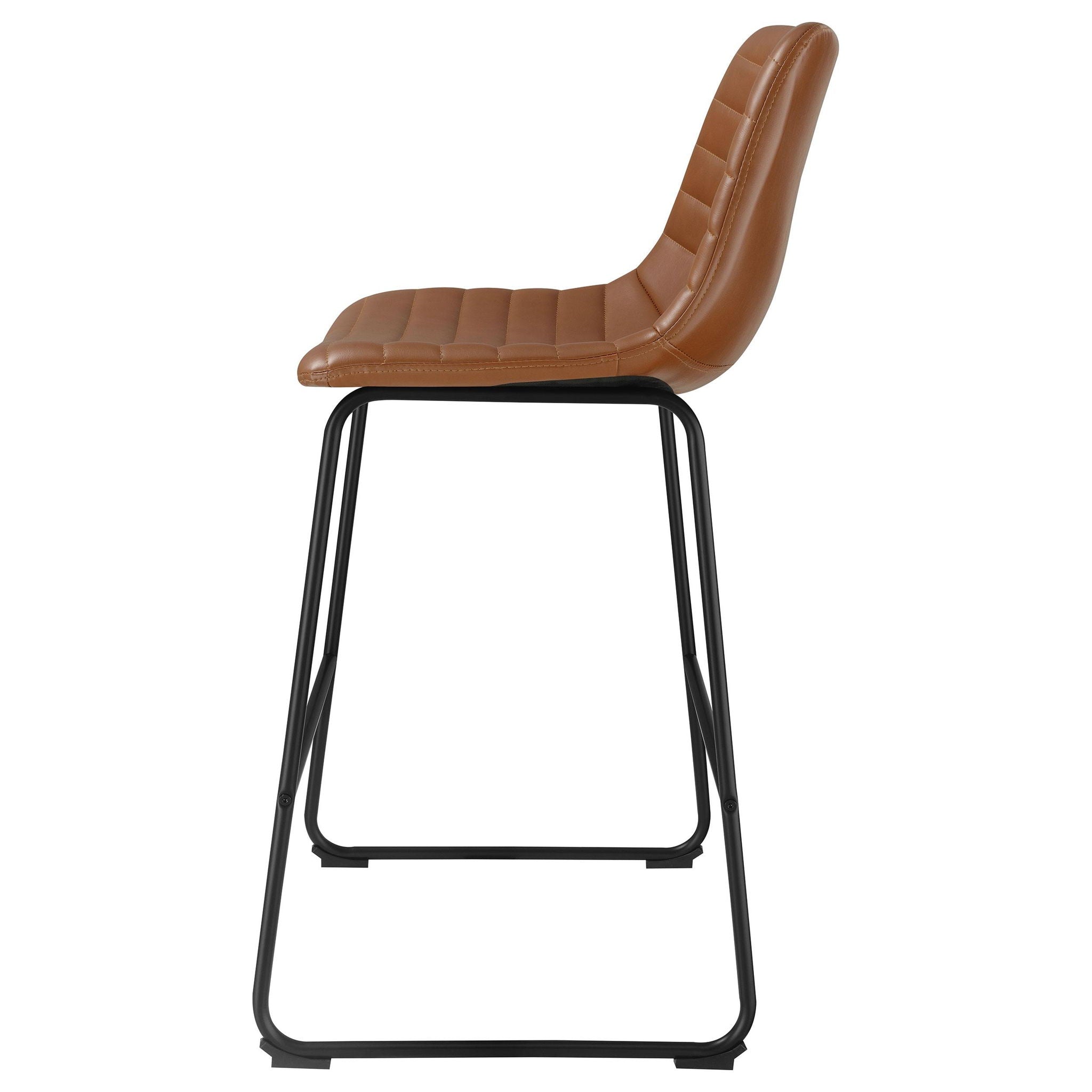 Zuni Upholstered Counter Height Chair Saddle (Set of 2) - Atlantic Fine Furniture Melbourne FL