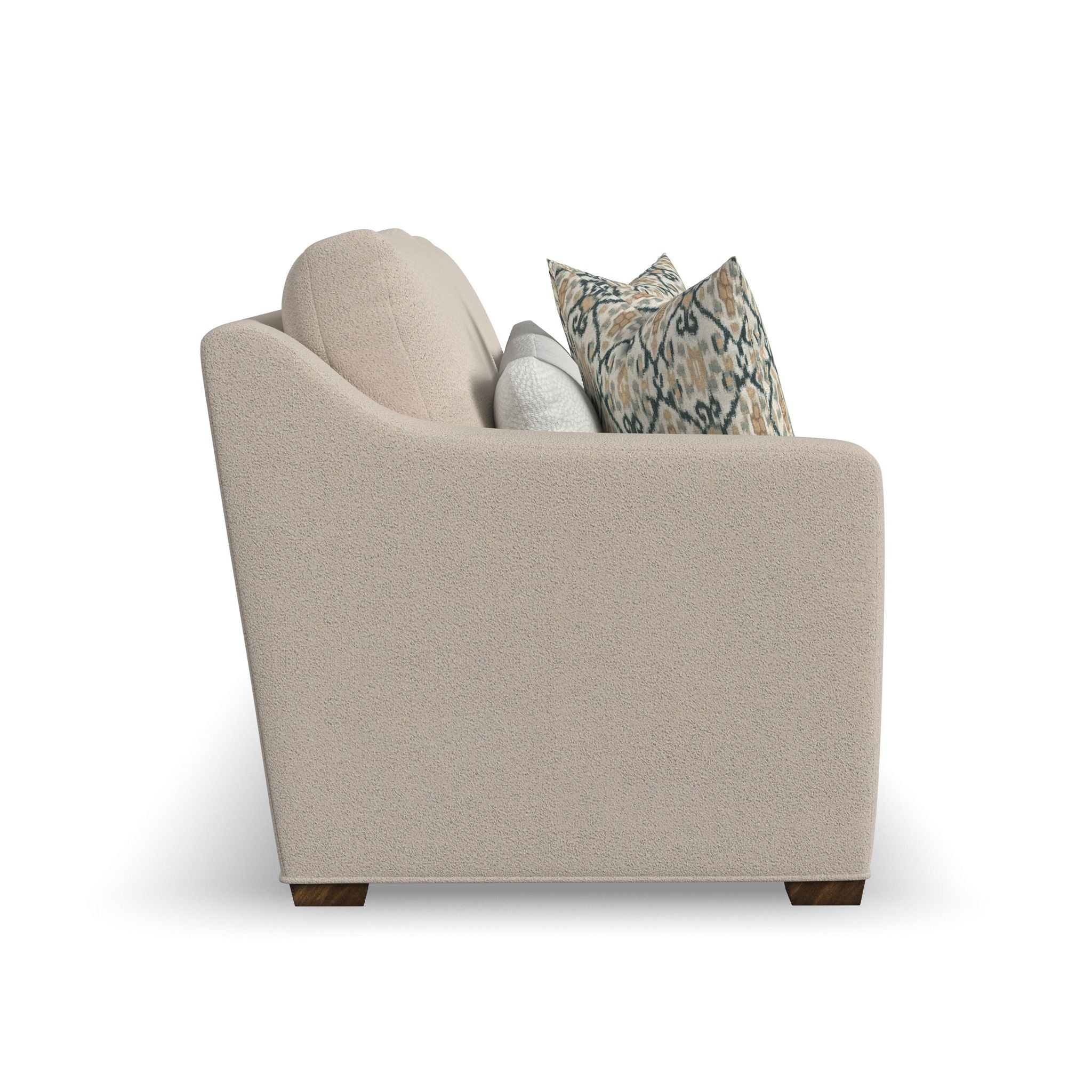 Milo - Fabric Two-Cushion Sofa With Nailhead Trim