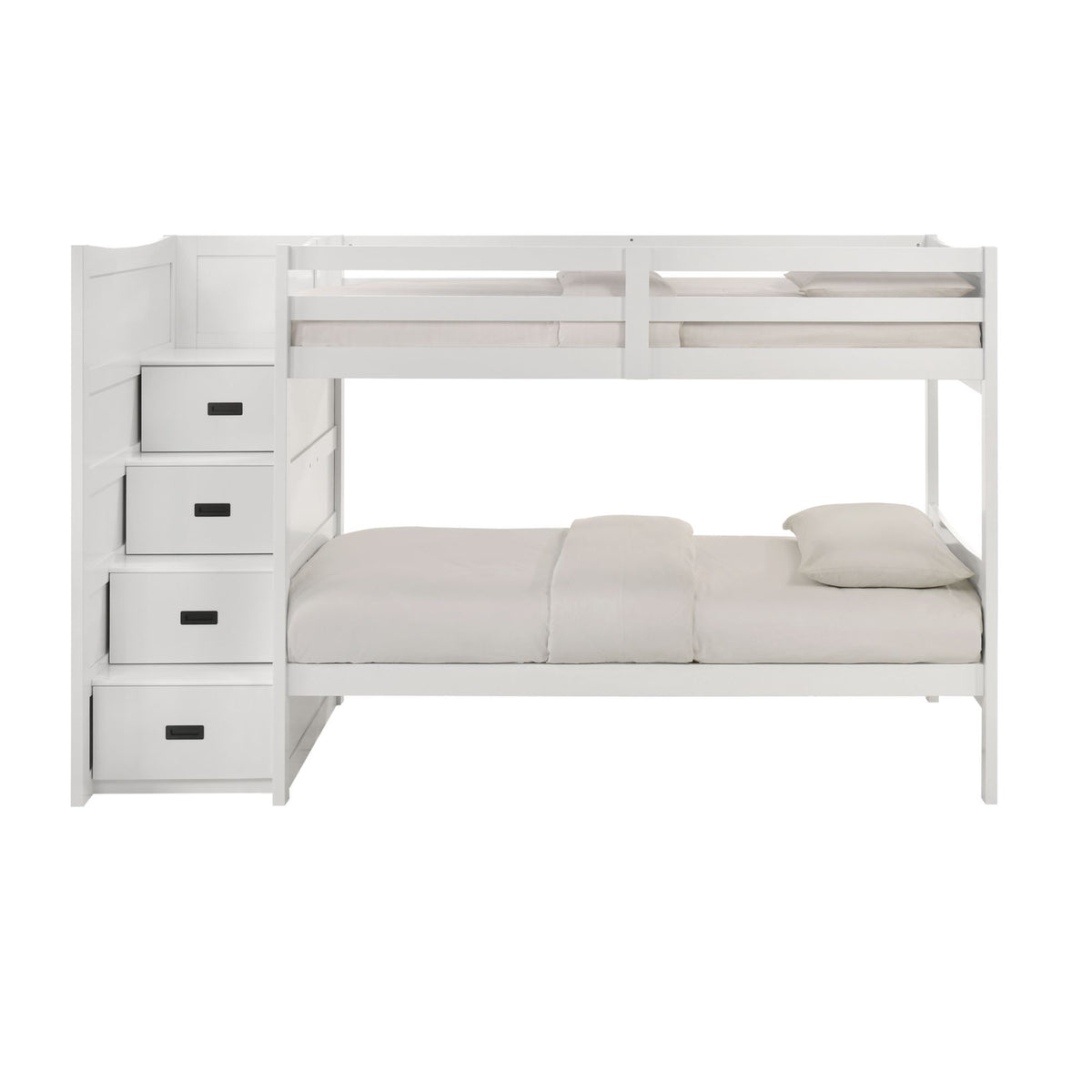 Sami Step Bunk With Left Headboard in Dark Brown by Elements International, view 42