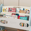 Kids Toy Storage Organizer With 2 Tier Bookshelf, Toy Storage With 12 Bins