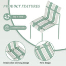 4 Piece Set Of Modern Color Block Designed Single Chairs With Folding Square Table