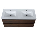 Modern Floating Bathroom Vanity With Dual Resin Sink, Soft Close Drawers