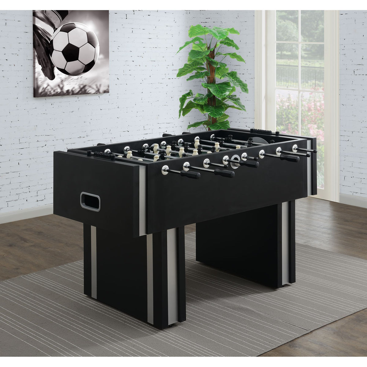 Clara Foosball Table in Black by Elements International, view 11