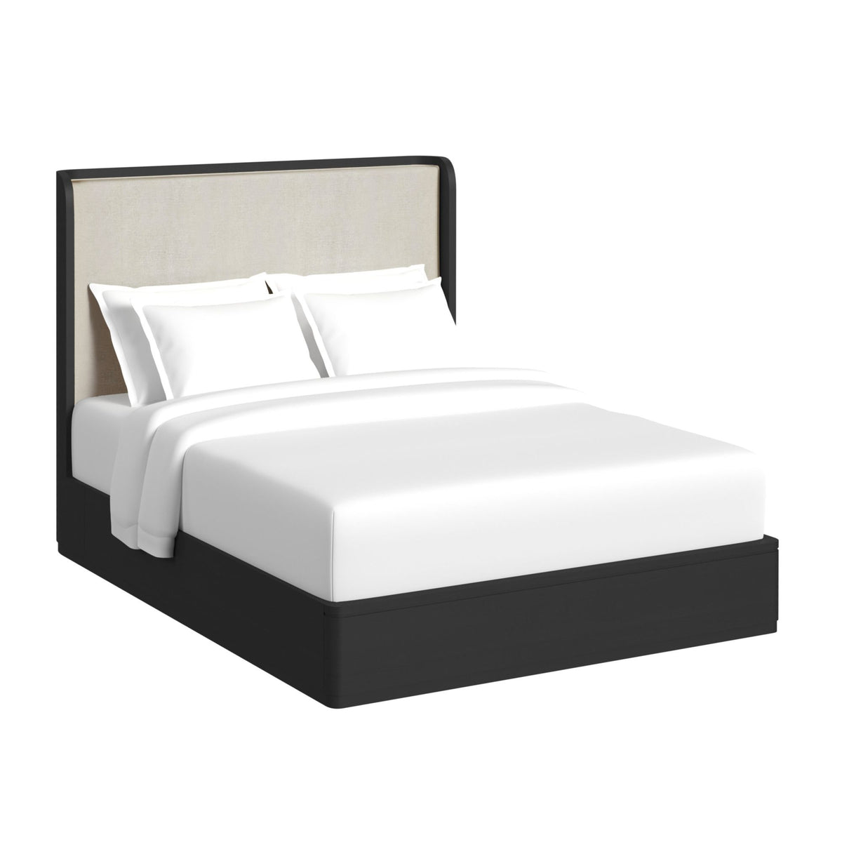 Rosalie Upholstered Bedroom Set in Black by Elements International, view 37