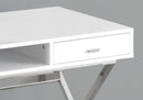 Computer Desk For Home Office, Laptop, Storage Drawers, Glossy Contemporary & Modern