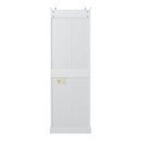 Freestanding Bathroom Vanity Tall With Damping Hinge Doors, Adjustable Shelves - White