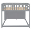 Bunk Bed With 4 Drawers And 3 Shelves