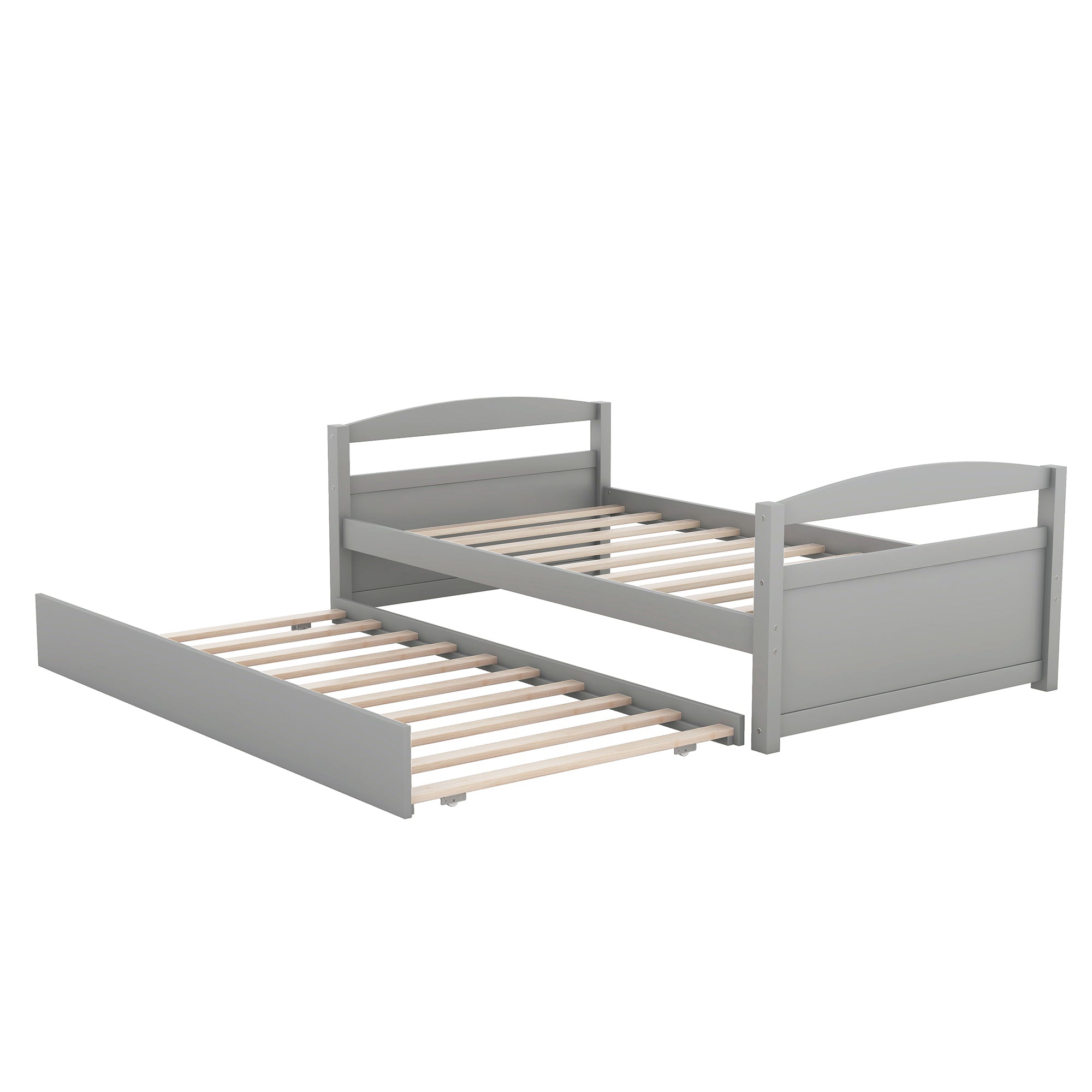 Twin Size Daybed with Trundle, Gray - Atlantic Fine Furniture Melbourne FL