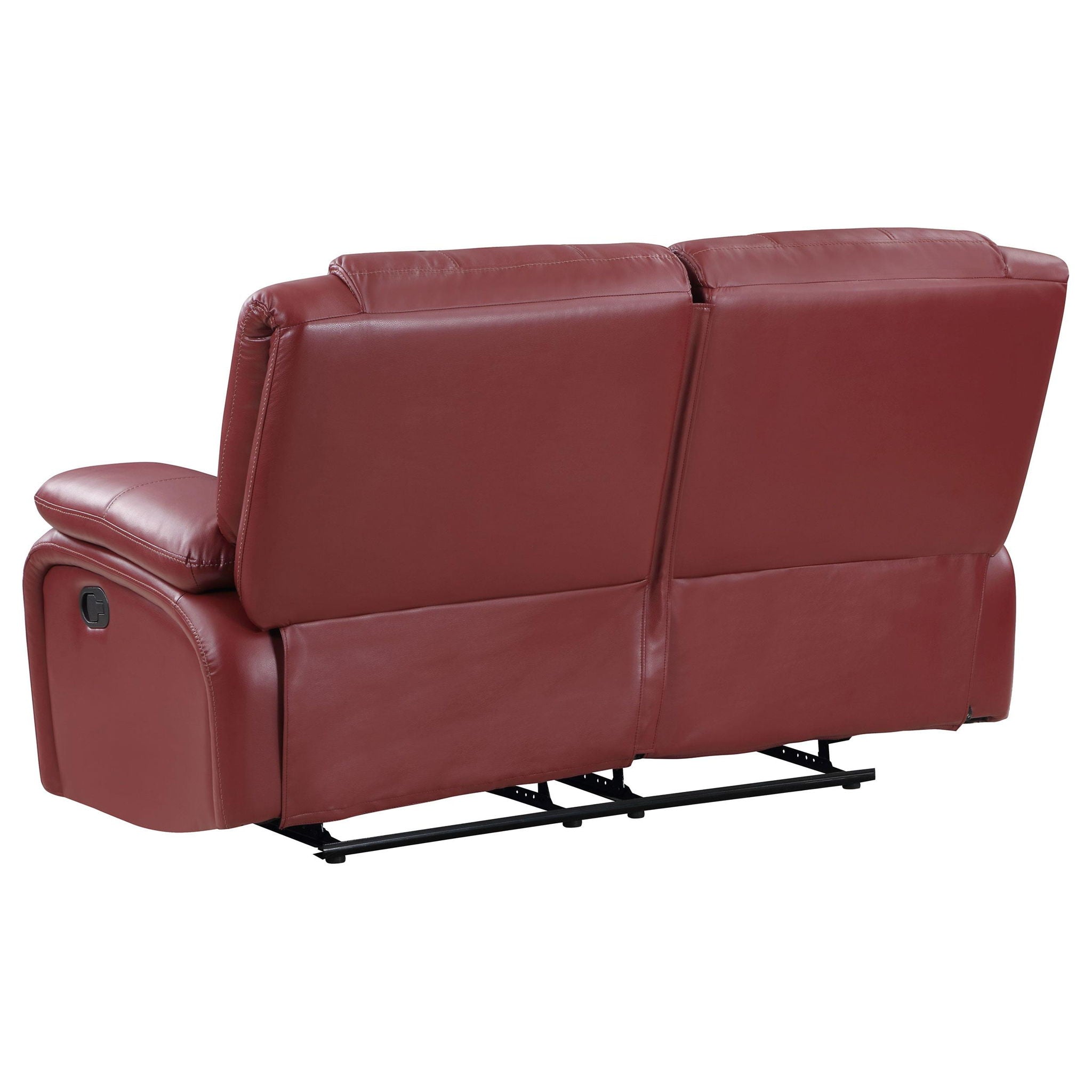 Camila Upholstered Motion Reclining Loveseat Red - Atlantic Fine Furniture Melbourne FL