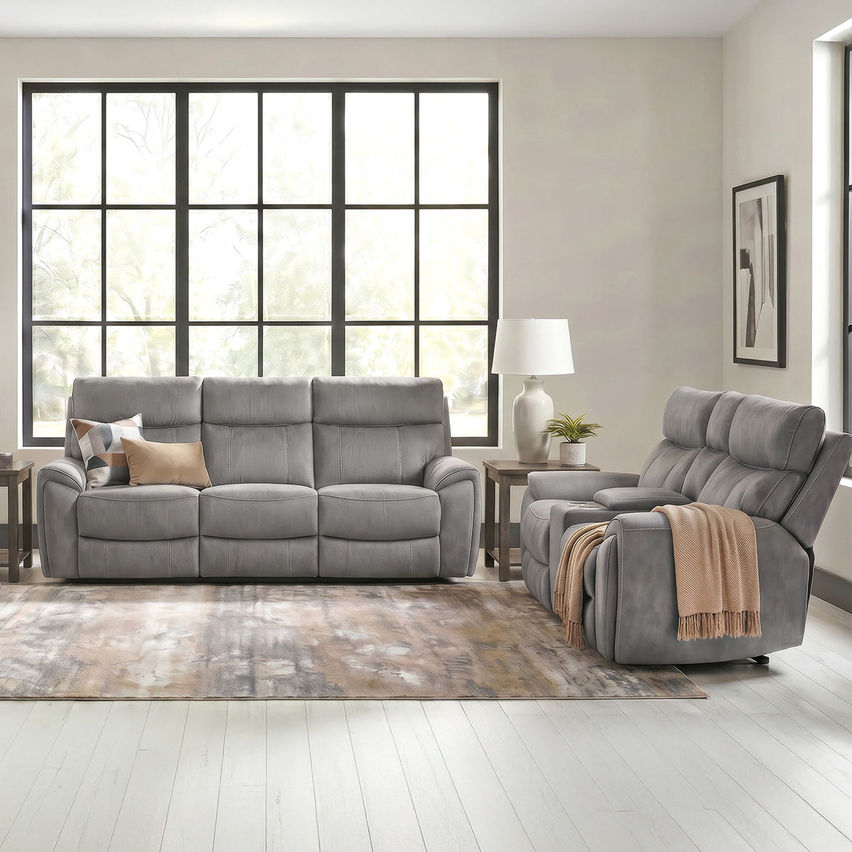 Jackpot Living Room Set in Gray by Elements International, view 16