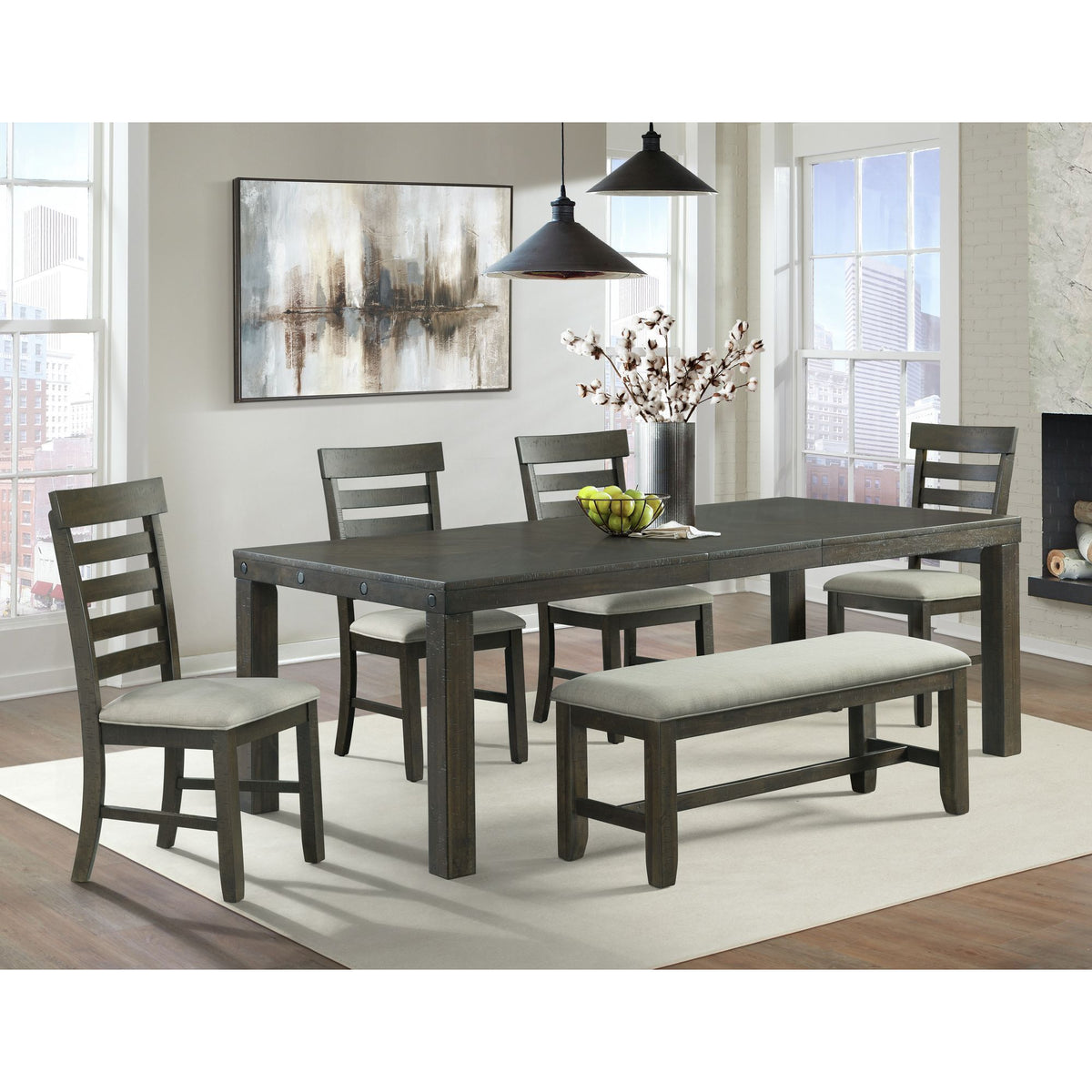 Colorado Dining Height Table in Charcoal by Elements International, view 9