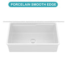 Undermount Workstation Single Bowl Porcelain Ceramic Kitchen Sink
