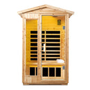 2 Person Far Infrared Old Fir Outdoor Sauna Room - Natural