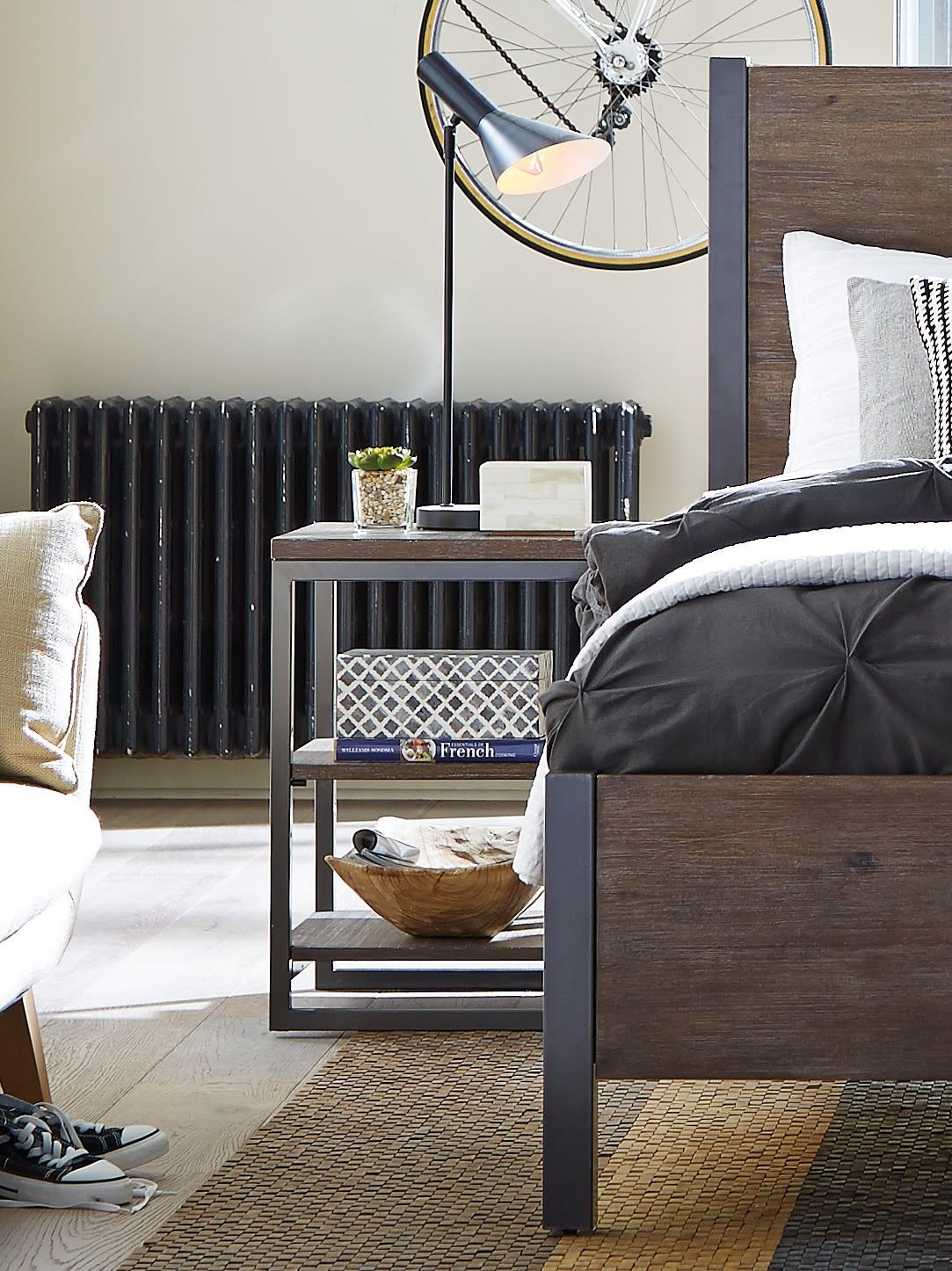 Barnside - Nightstand - Dark Gray