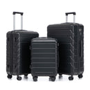 3 Pieces Set 20" / 24" / 28" Spinner Wheel Luggage With Combination Lock