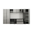 Nova - Series Garage Cabinet Set A With Soft Closing Doors - Metallic Gray