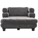 Oversized Chaise Lounge Sofa Bed With Deep Seat And Layered Armrests