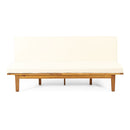 Outdoor Elegance Daybed With Convertible Design Cushion Frame - Beige