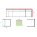 Outdoor Wicker Seating Group With Cushions