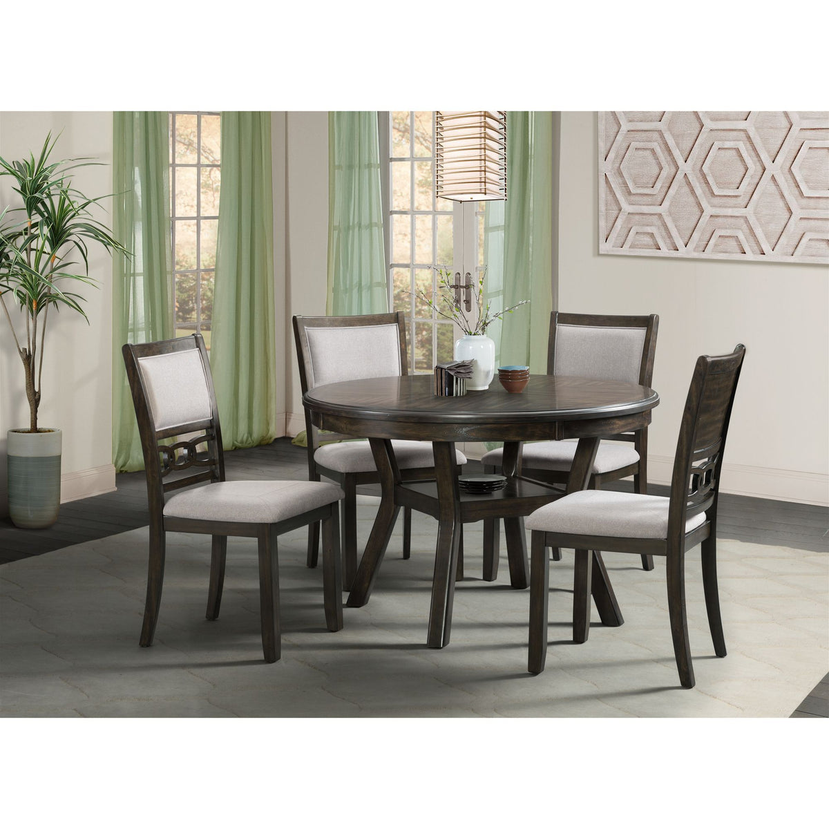 Amherst Side Chair (Set of 2) in Dark Brown by Elements International, view 26