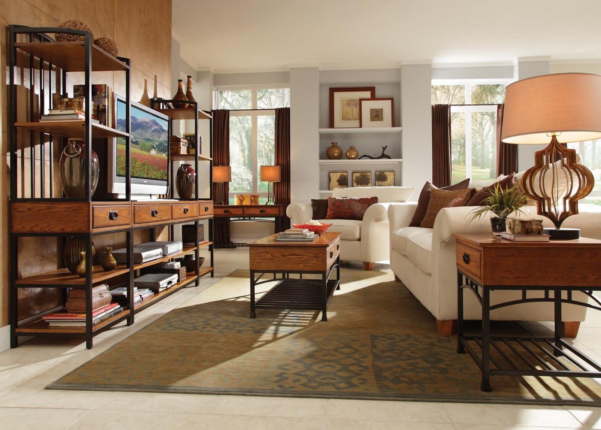 Modern - Craftsman End Table - Light Brown