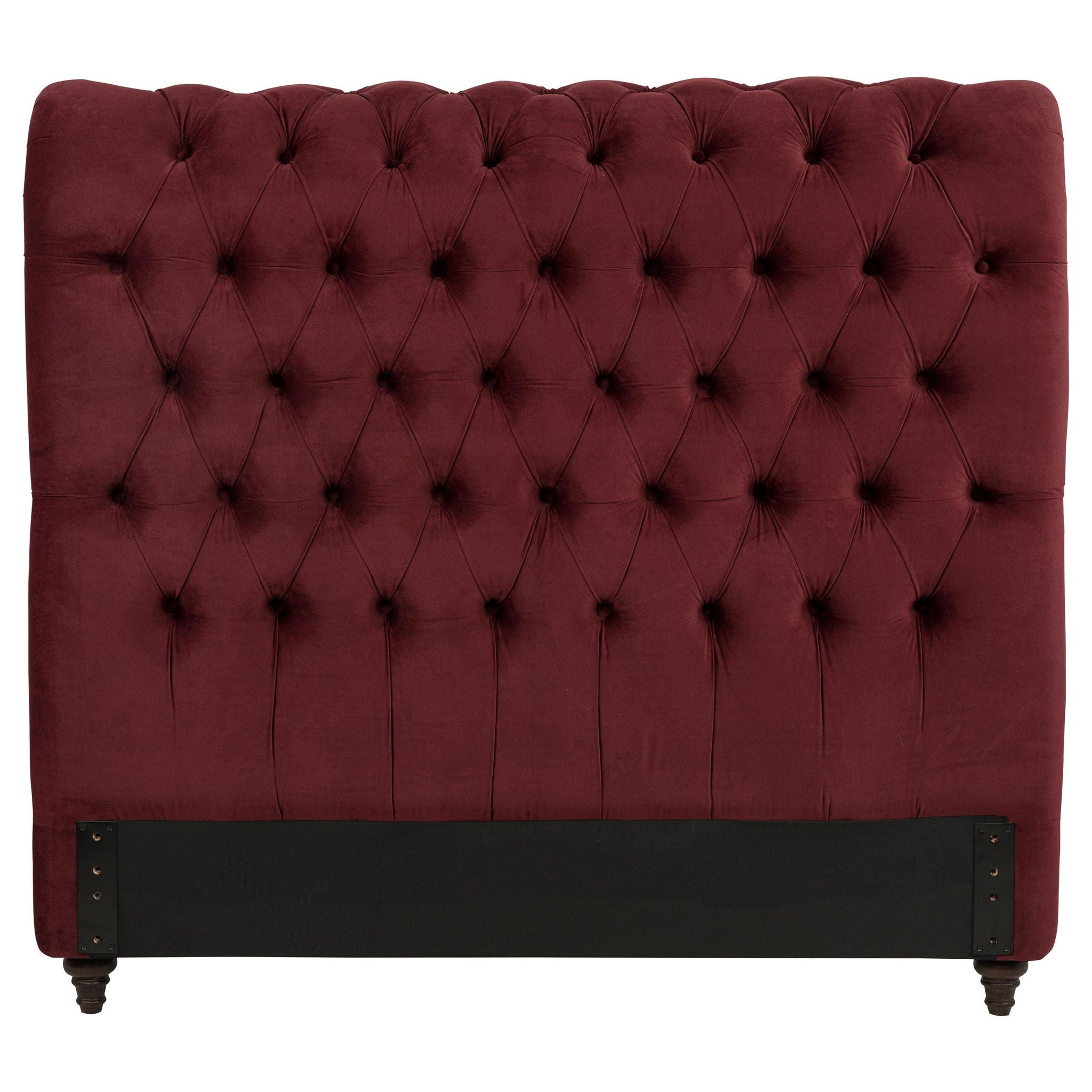 Devon 57-inch Upholstered Queen Headboard Wine Red