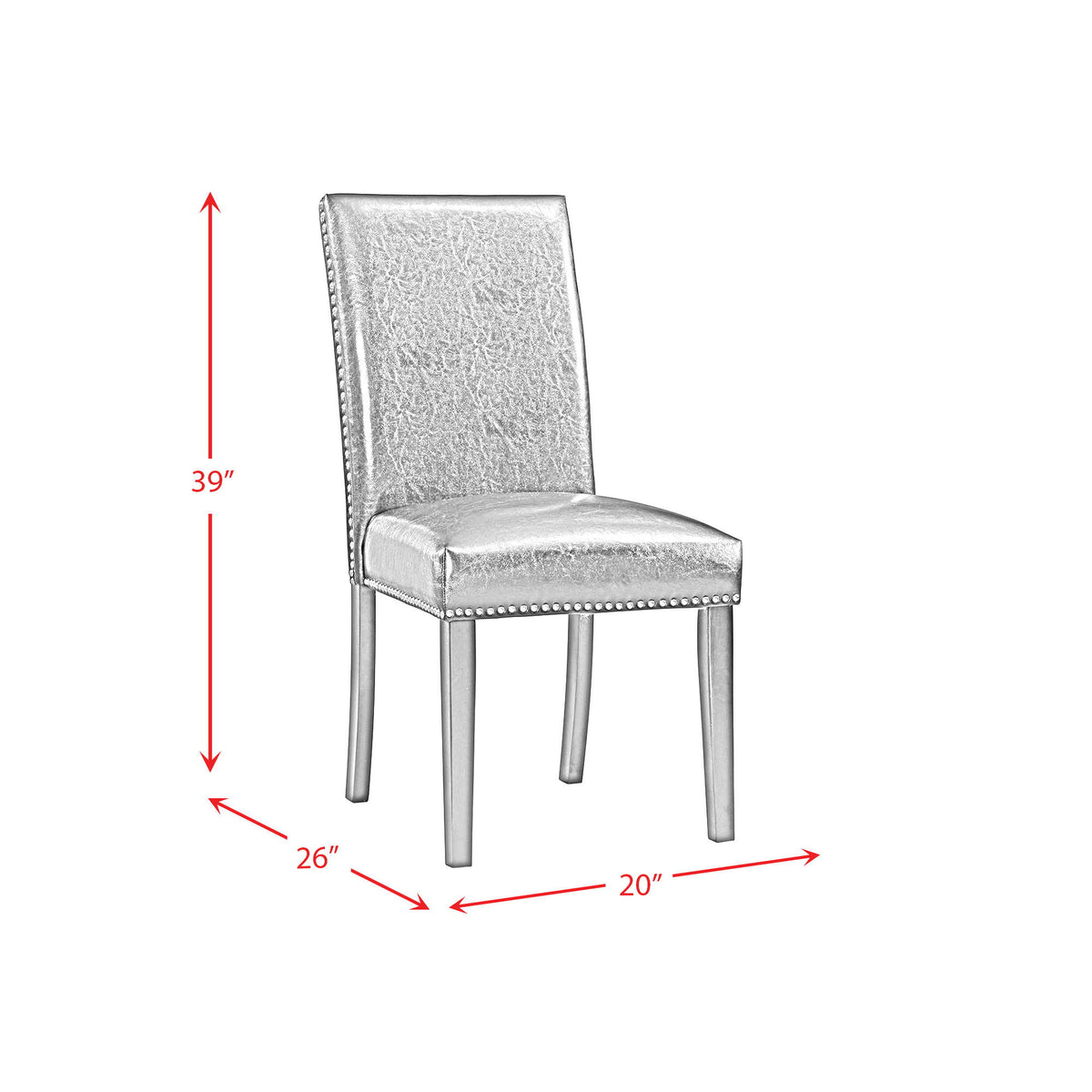 Meridian Dining Side Chair (Set of 2) in Black by Elements International, view 21
