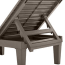 2 Piece Outdoor Chaise Lounges With Adjustable Backrest