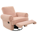 Manual Swivel Recliner Rocker Chair With Adjustable Backrest