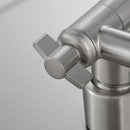 Luxury Rain Shower Head With Adjustable Arm, 10" Square, Stainless Steel - Brushed Nickel