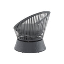 Modern Swivel Wicker Lounge Chair With Round Design
