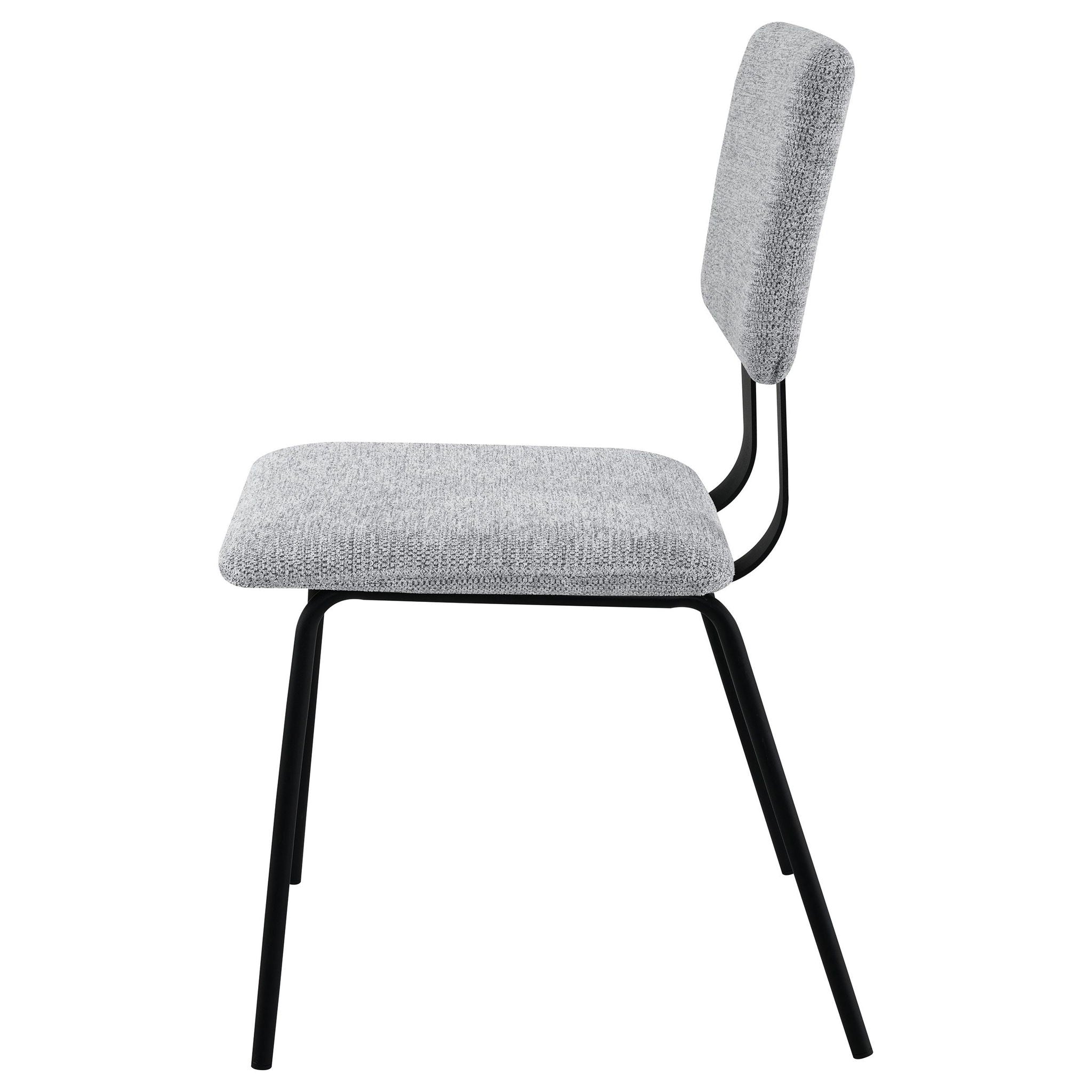 Calla Fabric Upholstered Dining Side Chair Grey (Set of 2) - Atlantic Fine Furniture Melbourne FL