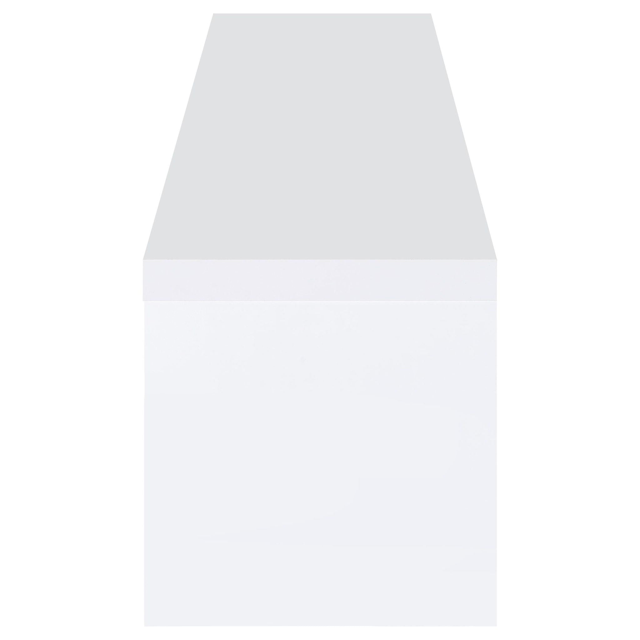 Jude 2-door Engineered Wood 79-inch TV Stand High Gloss White