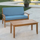 Outdoor Chat Set With Coffee Table And Loveseat