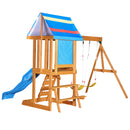 Children's Playset 3 In 1 With Slide, Swings, And Climber